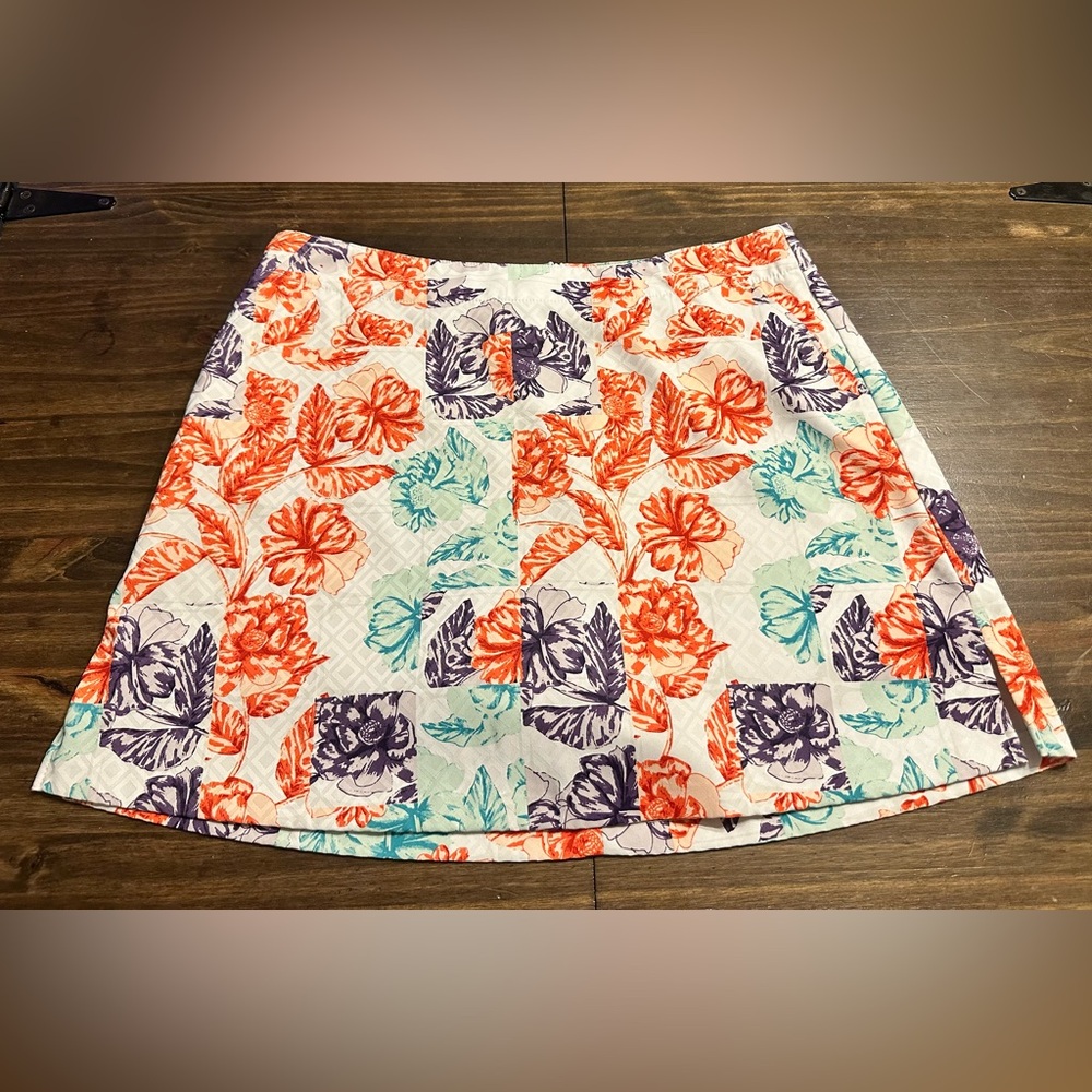 Lady Hagen Vibrant Floral Athletic Skort Size 12